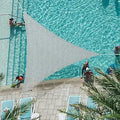 CelinaSun Triangle Shade Sail 19.5 ft Light Gray - Breathable UV