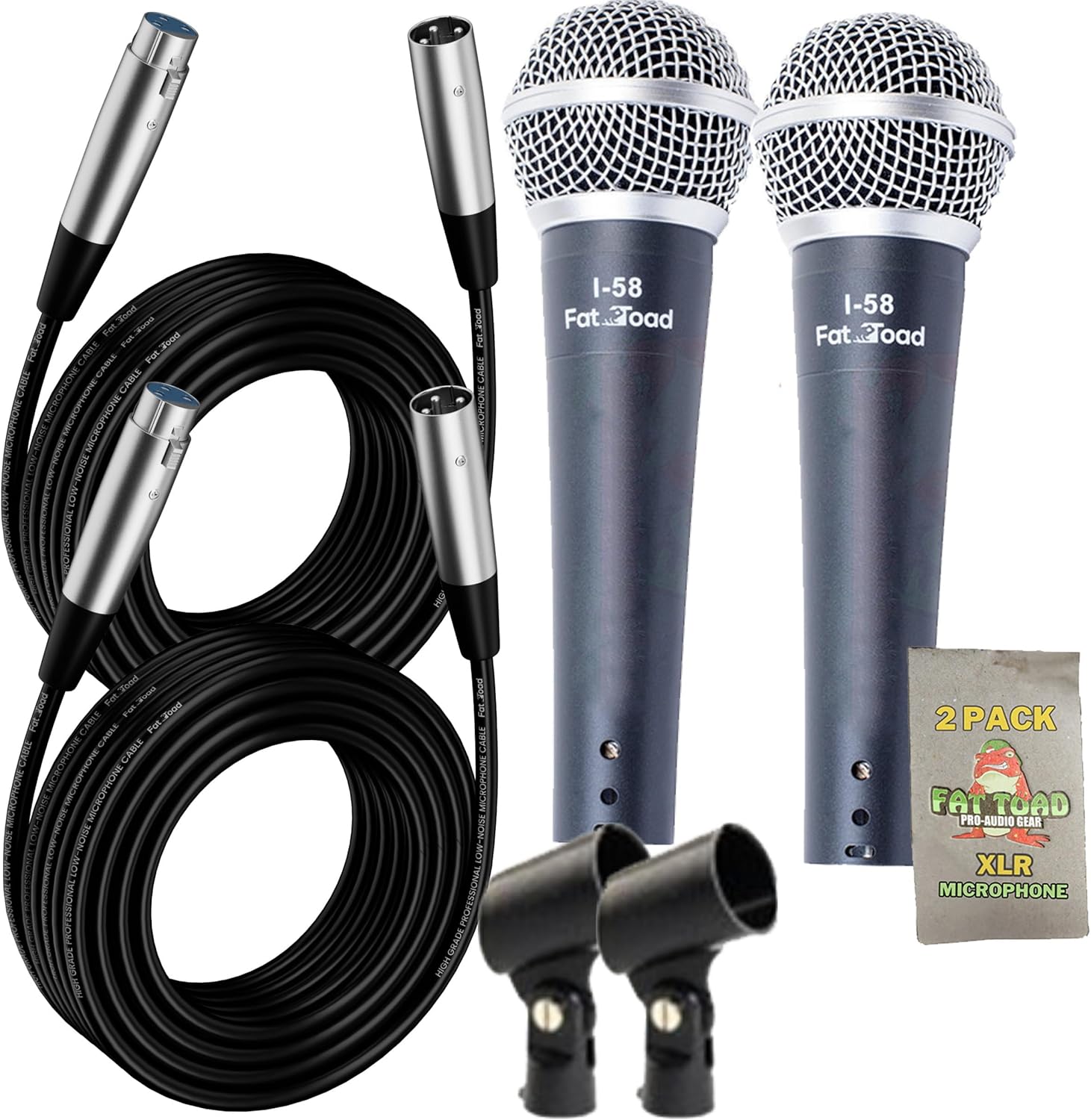 Fat Toad Handheld Dynamic Mics for Karaoke and Studio Use
