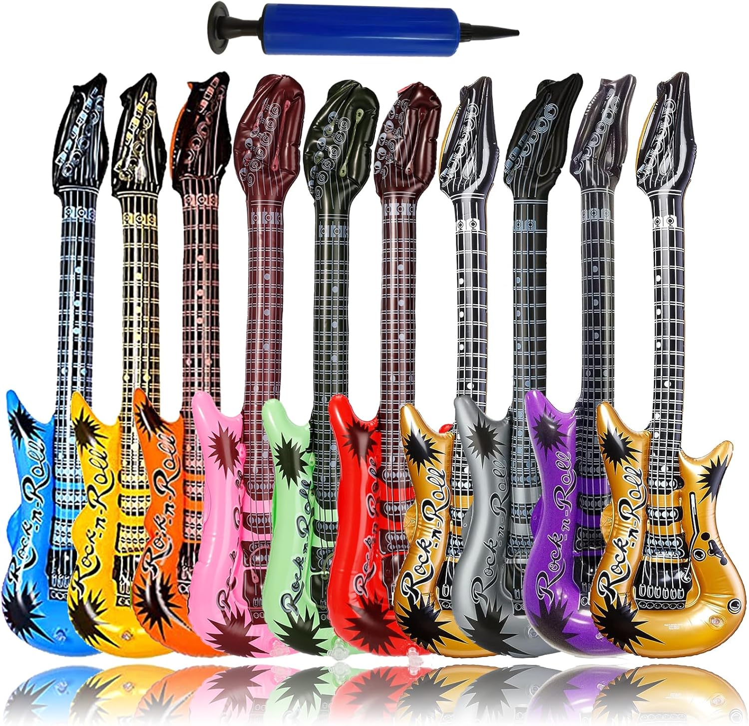 Rock the Party with 10 Inflatable Guitars!