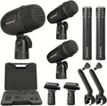 Depusheng 5-Piece Wired Dynamic Drum Mic Kit - Complete Drum Mic Set