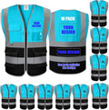 High Visibility Mesh Safety Vest with Logo - Class 2 Reflective