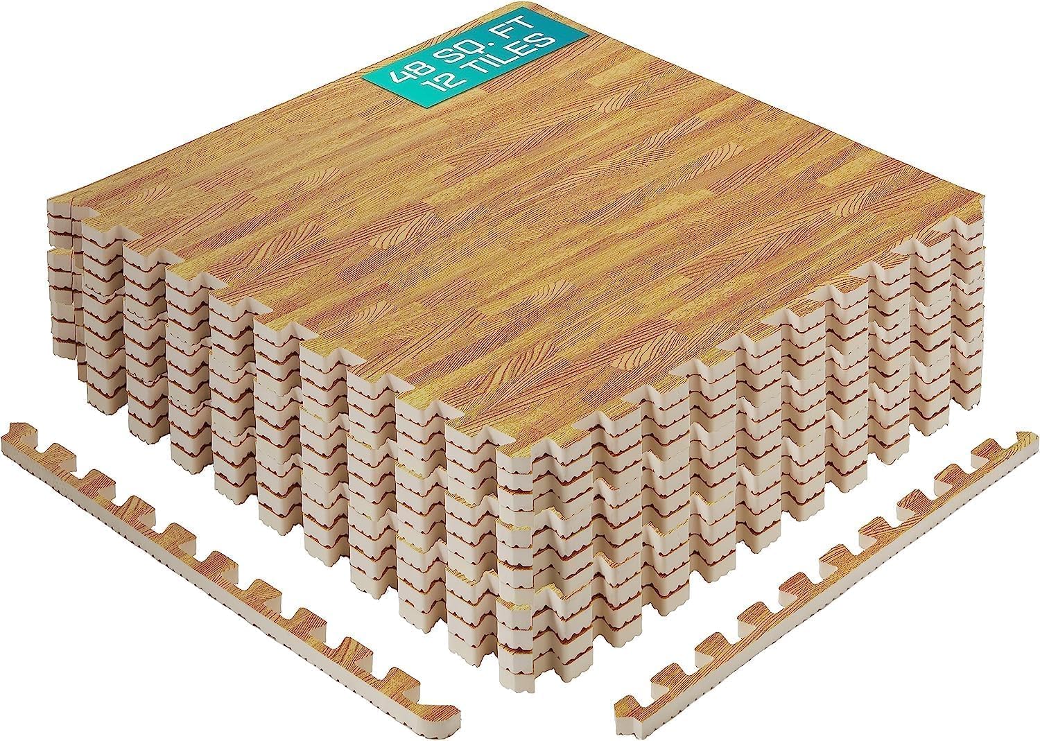 Yes4All EVA Interlocking Mats for Home, Garage, and Living Room