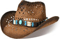 Stylish Straw Cowboy Hat for Men and Women - Summer Essential