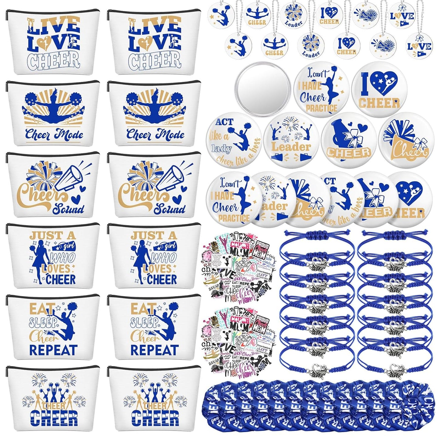 160 Pcs Cheerleader Gifts Bulk for Team Cheer Accessories