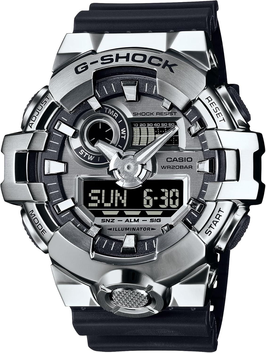 Casio G-Shock Silver Mens Watch: Tough & Stylish