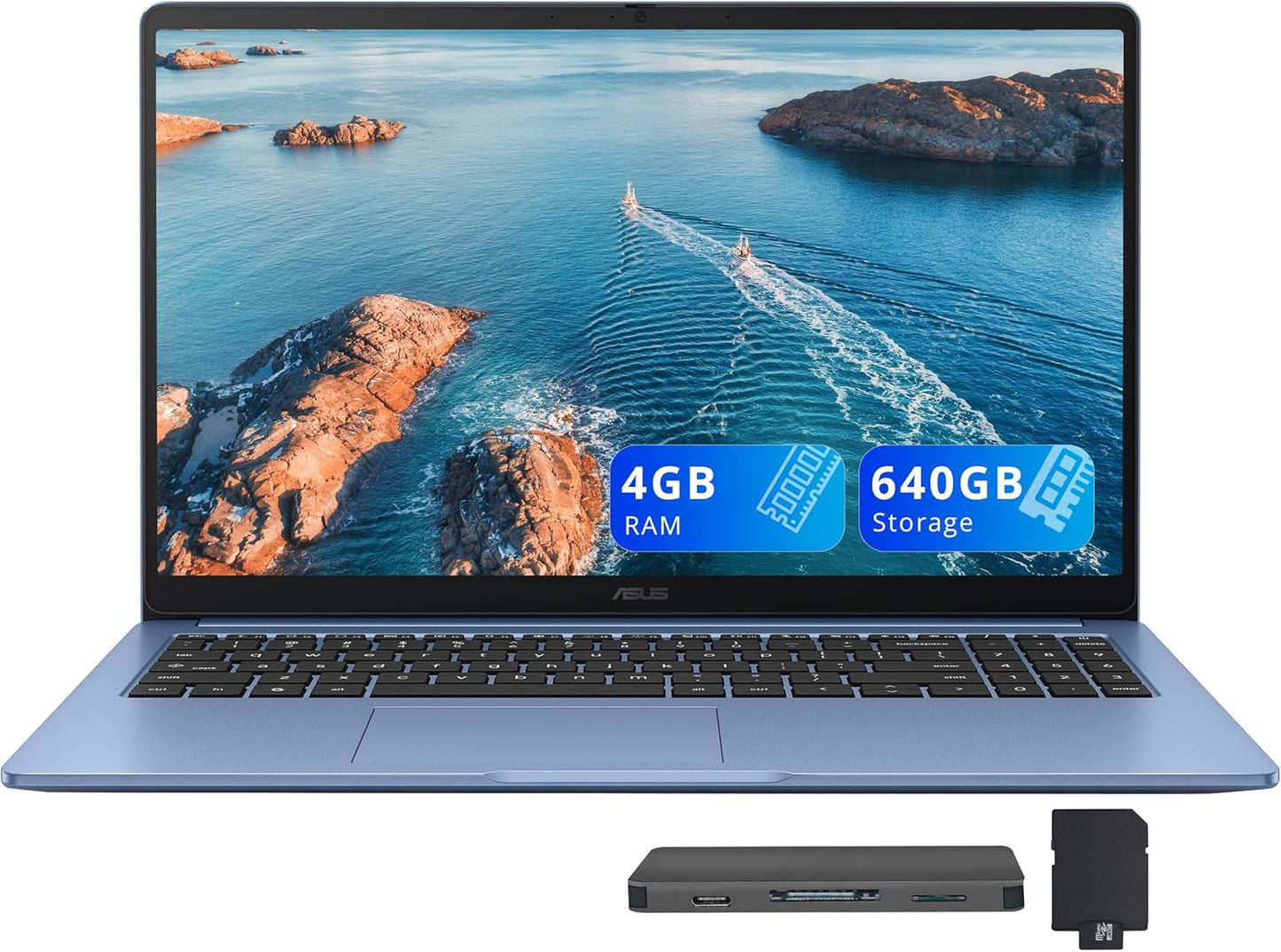 ASUS Chromebook CX15 15.6 FHD IPS Laptop with Docking Station