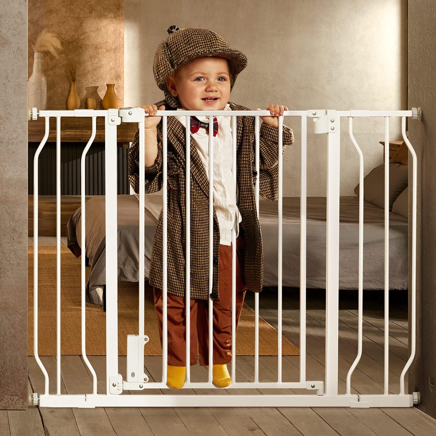 Ciays Baby Gate for Stairs and Doorways - Extra Wide Safety Gate