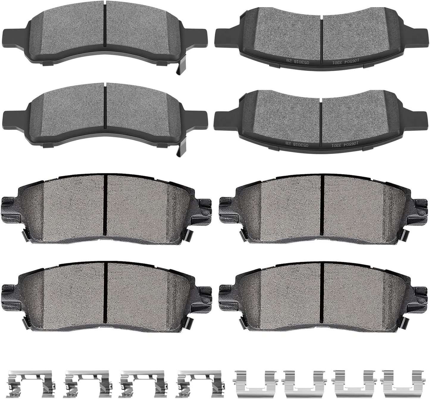 Ceramic Brake Pads Kits for Buick Enclave, Traverse, Acadia