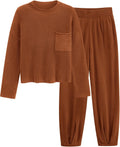 Two Piece Sets for Women Pullover Sweater High Waisted Tracksuit