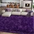 8x10 Large Area Rug Purple Shag - Ultra Soft Plush 1.7in