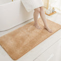 Bath Rugs for Bathroom Extra Thick Anti-Slip Plush Shaggy Mat - Beige