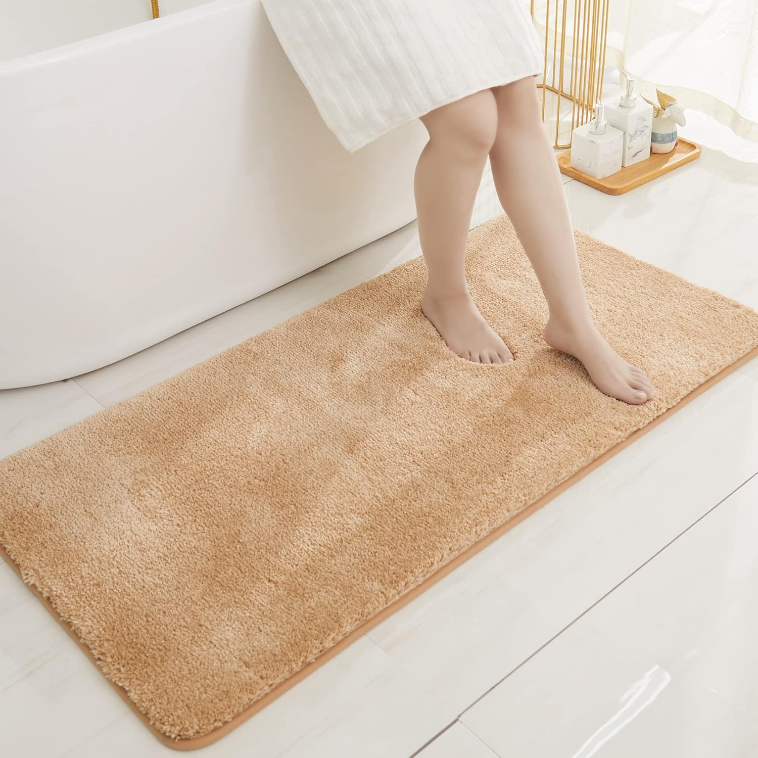 Extra Thick Anti-Slip Bath Rugs for Bathroom by COSY HOMEER