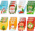 Mini Christmas Notepads 24 Pack - Holiday Memo Spiral Notebooks