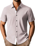 Stylish Mens Short Sleeve Button Down Shirts for Casual Wear