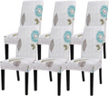 SearchI Printed Dining Room Chair Covers Set of 6 for Style