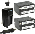 Wasabi Power Battery 2-Pack and Charger for Sony L Series - Reliable