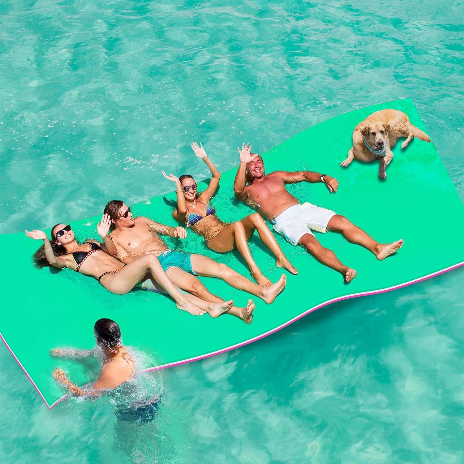 Lily Pad Floating Mat for Water Recreation - Durable & Fun