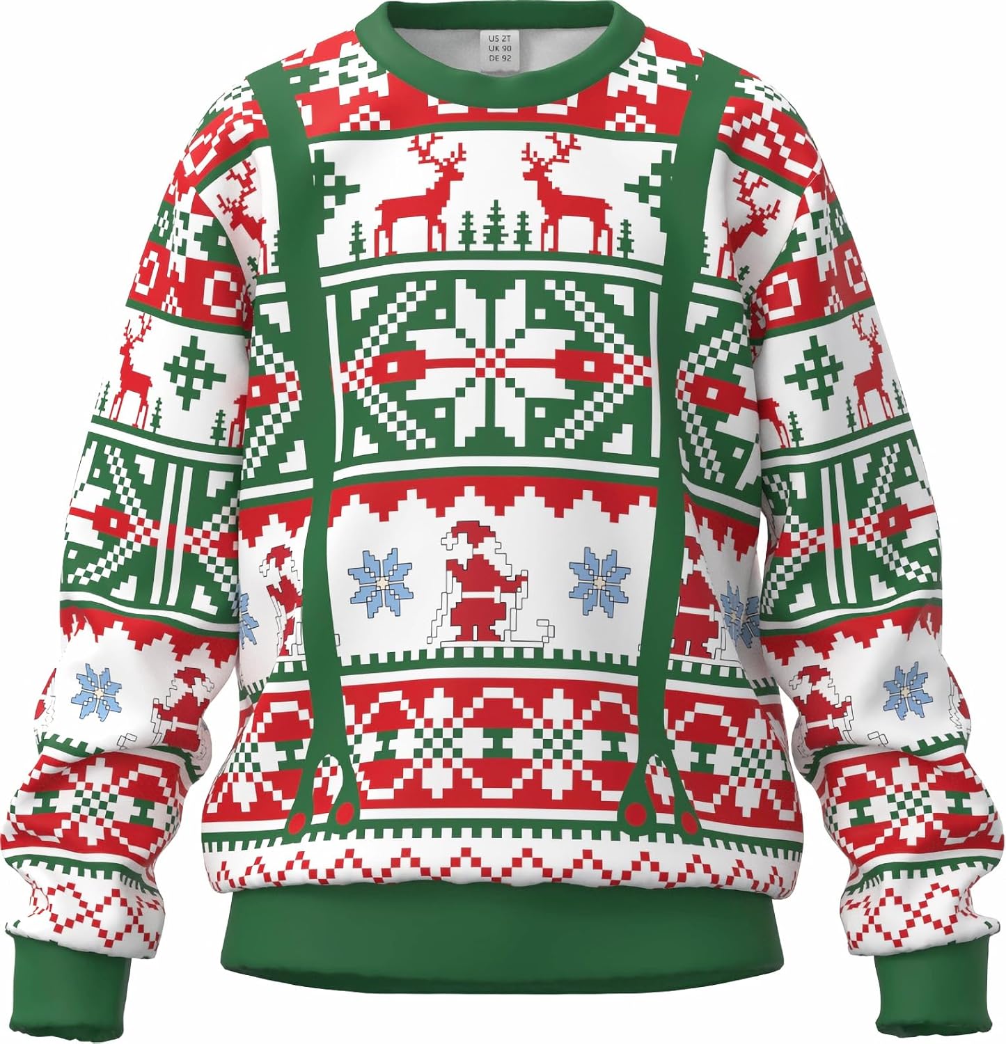 DDSOL Kids Ugly Christmas Sweater 3D Fleece Top