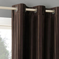 Scarlett Pleated Velvet Blackout Curtain Panel Pair - Chocolate Brown