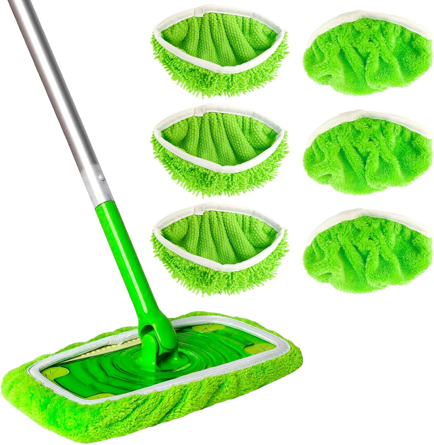 6 Pack Washable Mop Pads - Ultimate Floor Cleaning