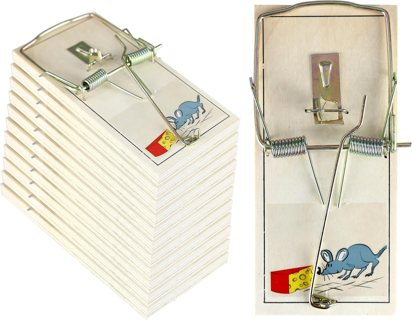Harrier Hardware 12-Pack Rat Traps - Strong Snap Action