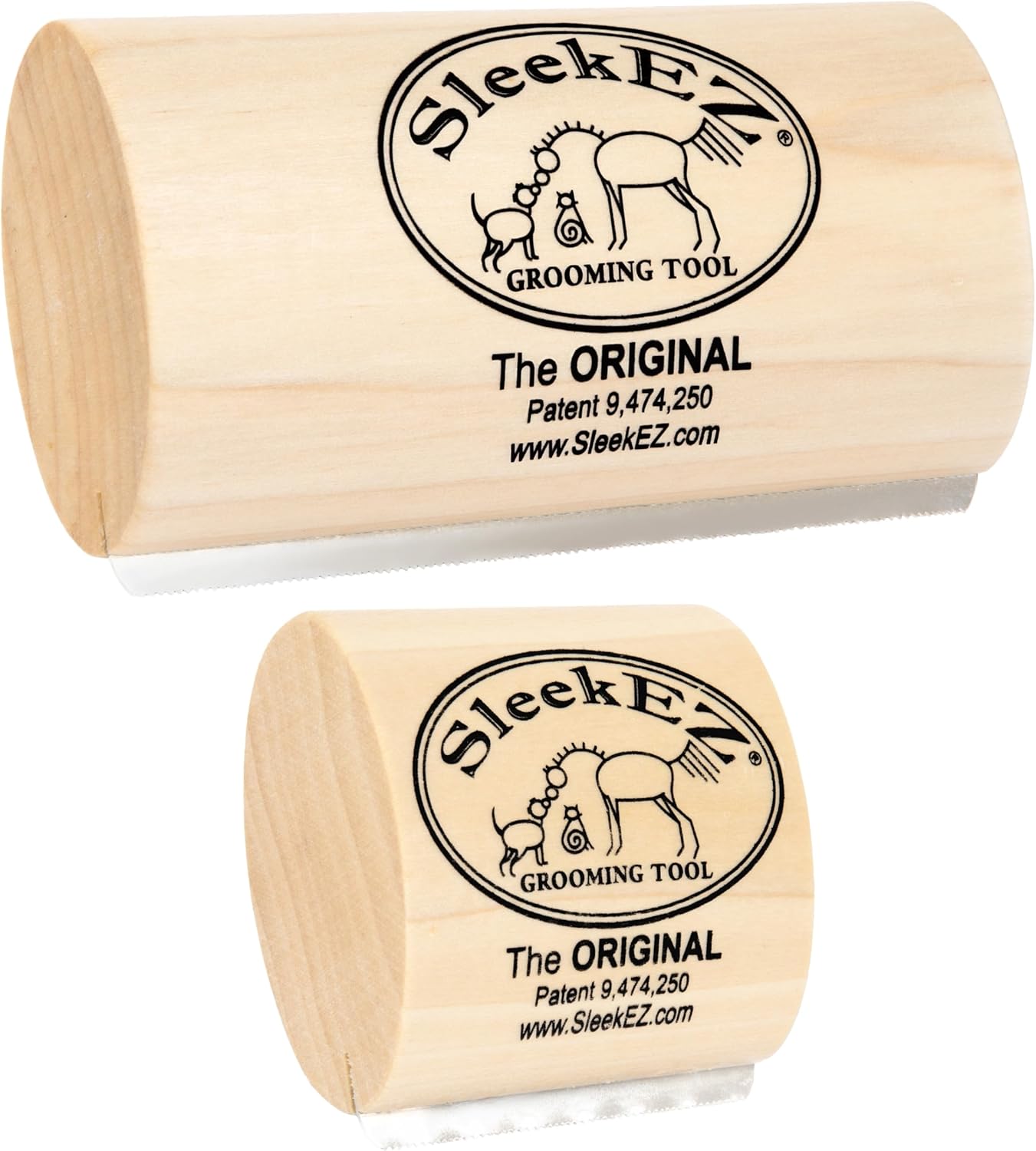 SleekEZ Deshedding Grooming Tool for Dogs, Cats & Horses
