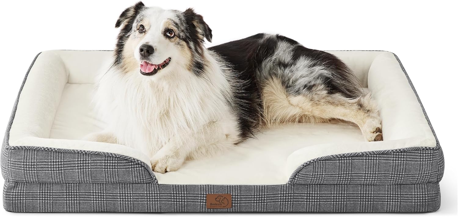 Bedsure XL Orthopedic Dog Bed for Extra Large Dogs Comfort