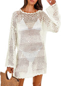 ANRABESS Crochet Swim Cover Up Beach Dress - Lightweight Mesh Knit
