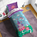 Sunny Side Up Magic Castle Twin Comforter Set - Kids 5-Piece Bedding