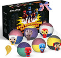 Superhero Bath Bombs for Kids - 6 Extra Large Fizzy Balls with Toys