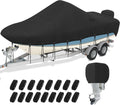 Center Console Boat Cover 16-18.5ft - Heavy Duty 1200D Waterproof