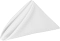 Cloth Napkins 17x17in White Bulk Set of 36 - Washable Dinner Napkins