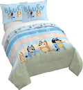 Bluey Kids Duvet Cover Set Full - Soft Brushed Microfiber, 3-Piece