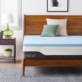 LUCID 2-Inch Ventilated Gel Infused Memory Foam Mattress Topper