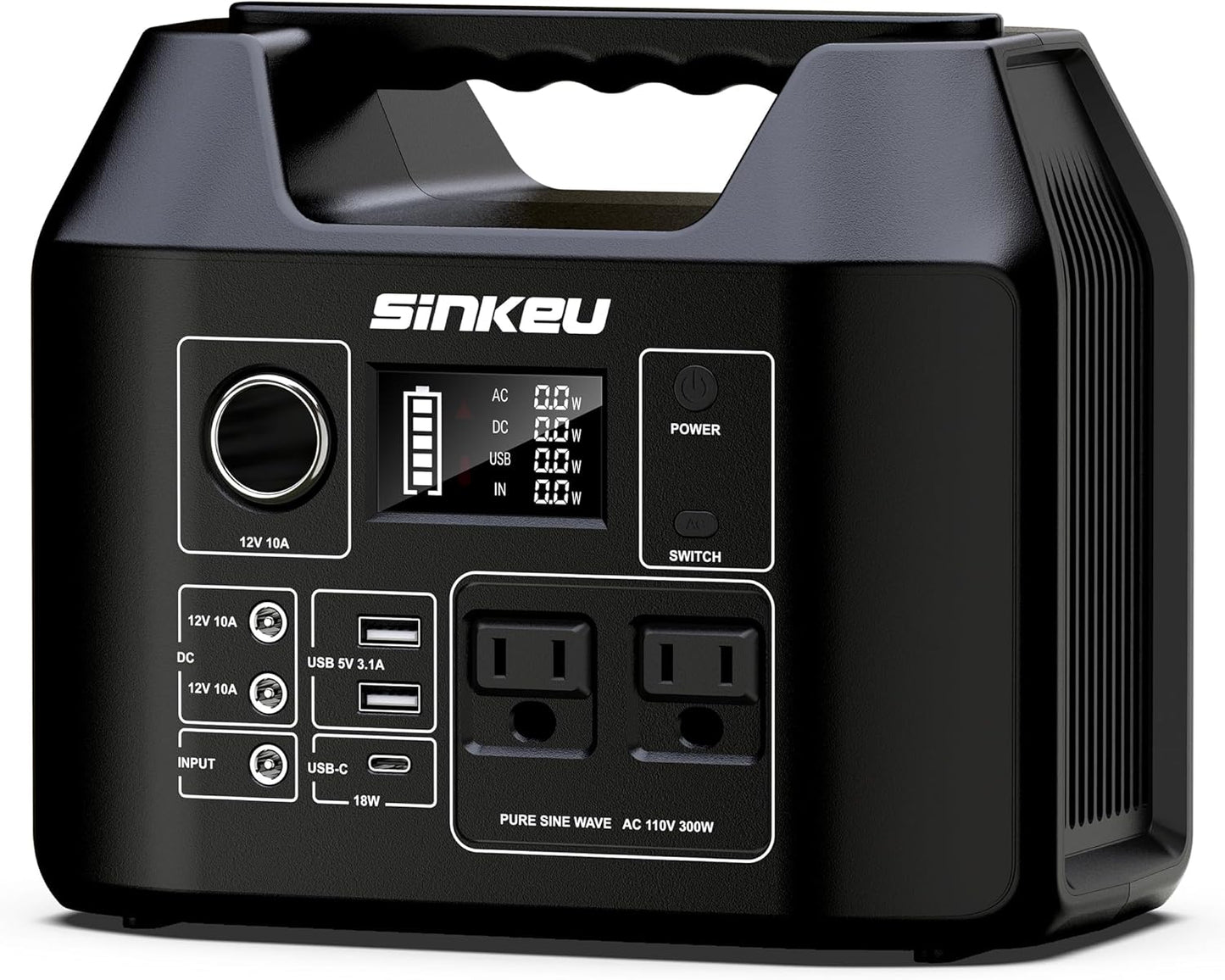 SinKeu Portable Power Station: 256Wh Solar Generator for Home