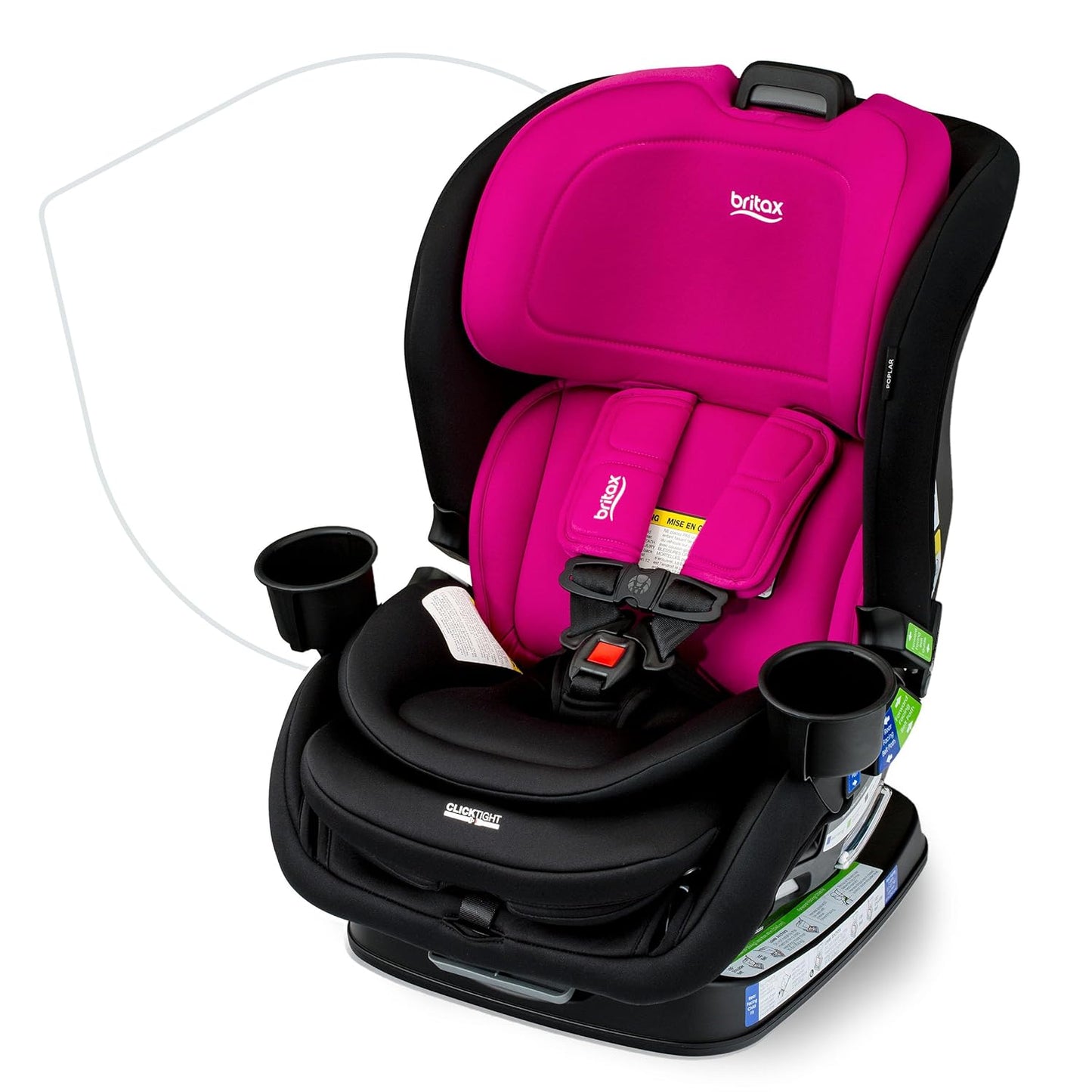 Britax Poplar 2-in-1 Car Seat: Slim 17-Inch Design & ClickTight Technology