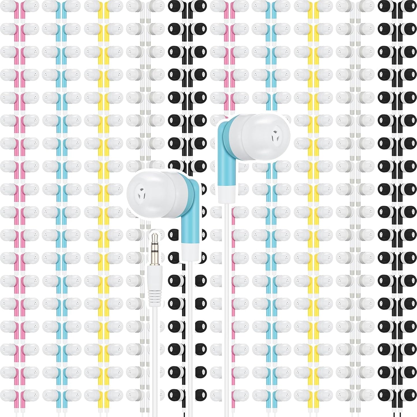 400-Pack Xuhal Colorful Earbuds for Kids