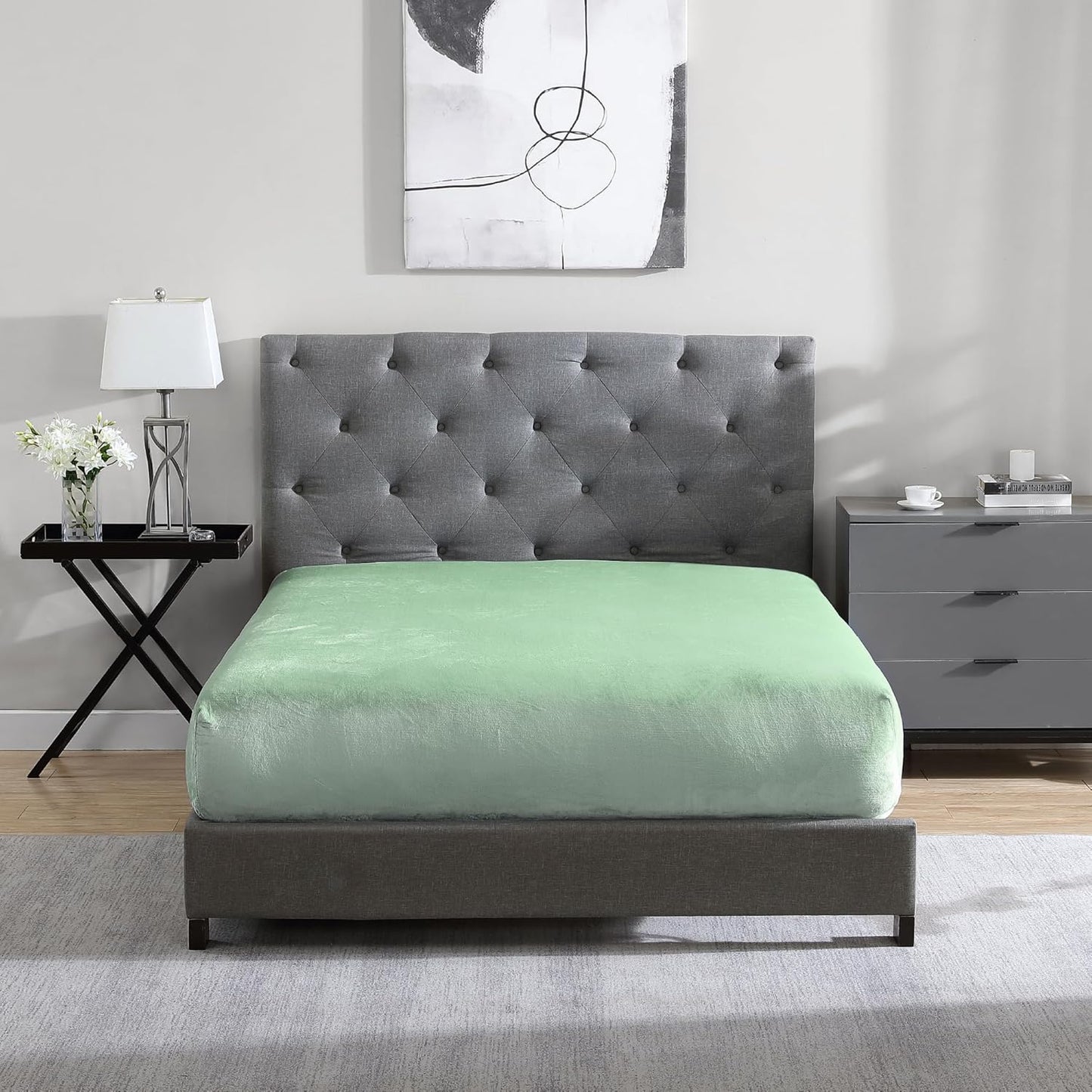 Queen Plush Fur Fitted Sheet - Ultra Soft Cozy Warmth
