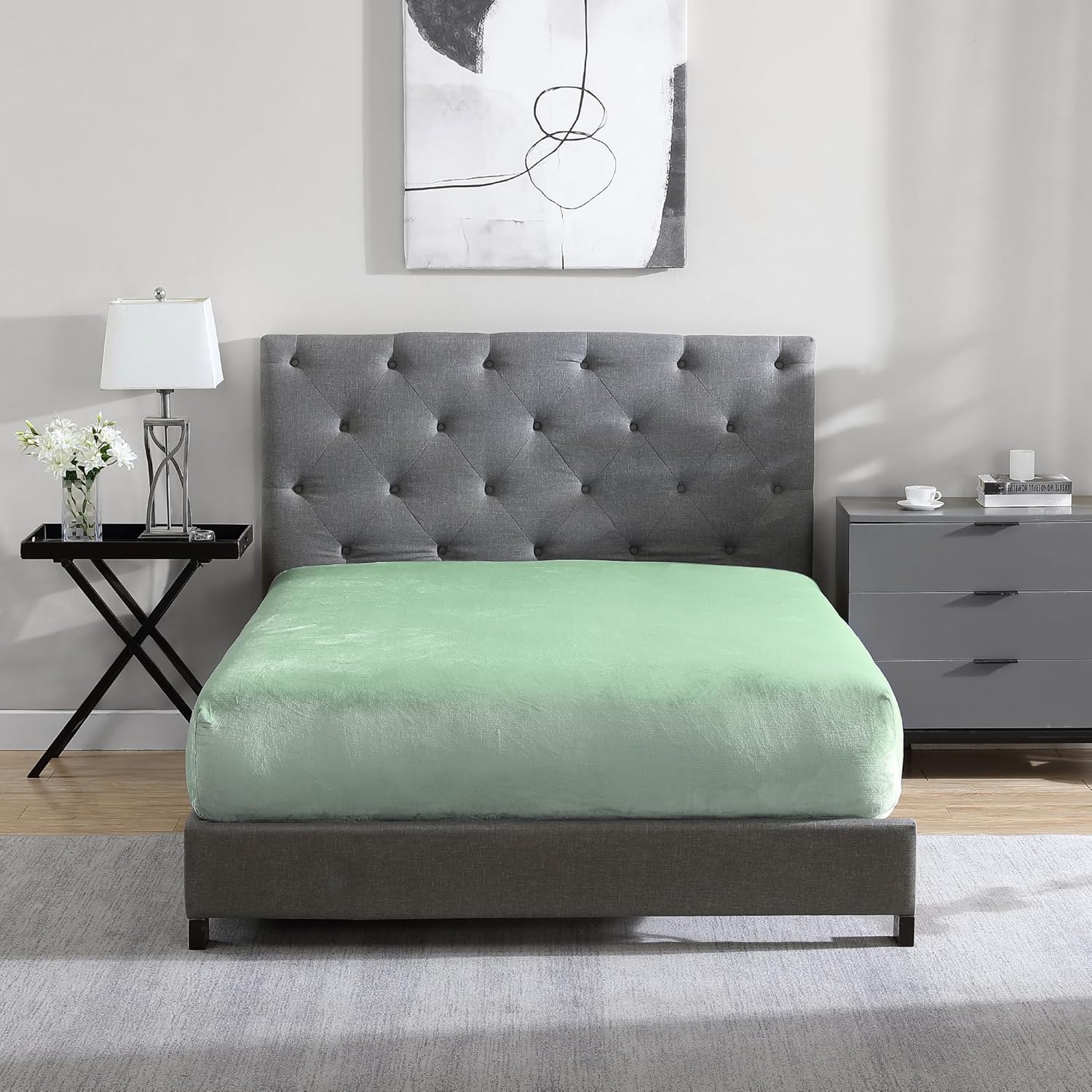 Queen Plush Fur Fitted Sheet - Ultra Soft Cozy Warmth