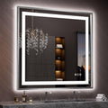 Amorho 40in x 38in LED Bathroom Mirror - Dimmable, Anti-Fog