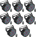 U`King LED Par Lights DJ Stage Light RGB 36 LED - Pack of 8