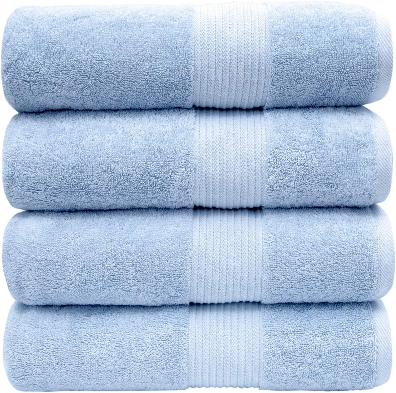 Luxury Oversized Bath Towels - Soft & Highly Absorbent 4 Pack