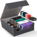 Trading Card Storage Box 2400+ Capacity - Organized 4-Row Case