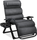 Oversized Zero Gravity Chair XL Fossil Gray - Removable Cushion