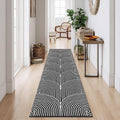 Long Hallway Runner Rug 2.6ftx10ft Washable Cotton Runner - Reversible