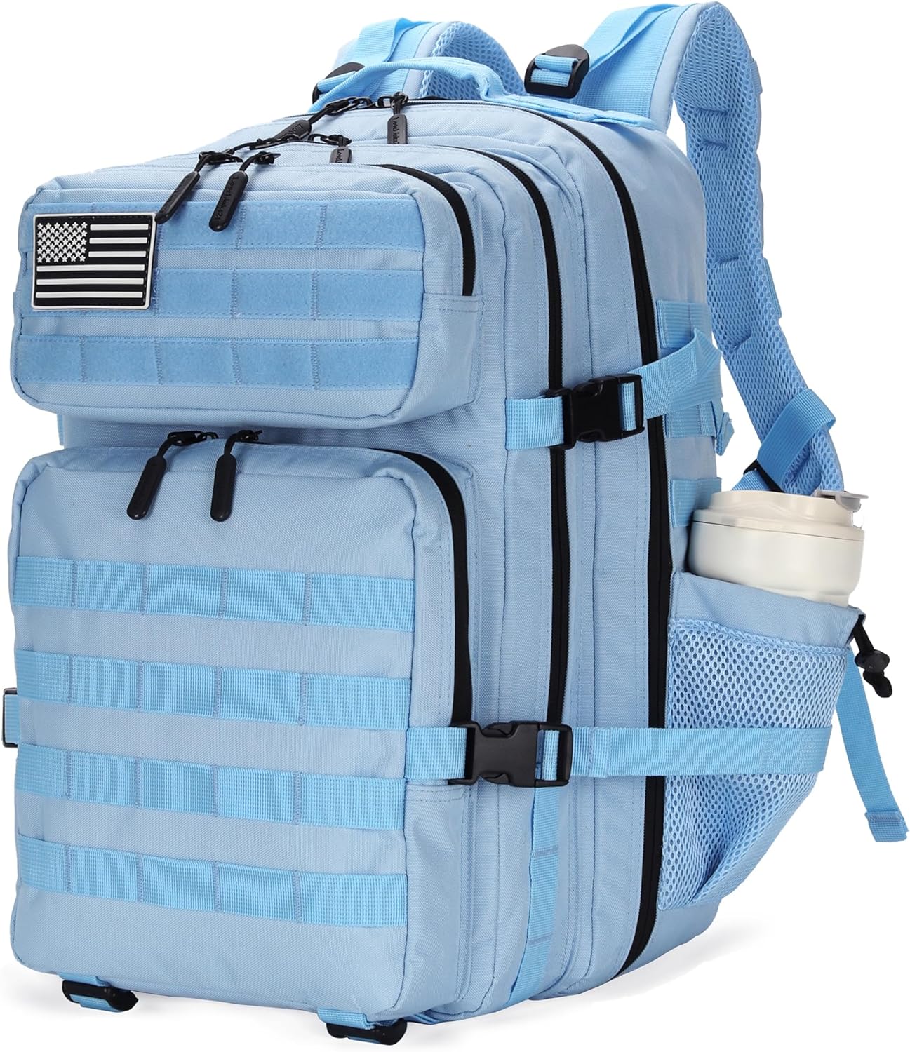 25L Tactical Military Backpack for Men and Women - Light Blue