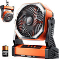 Doublepow 4-Speed LED Fan: Powerful, Portable Camping Companion