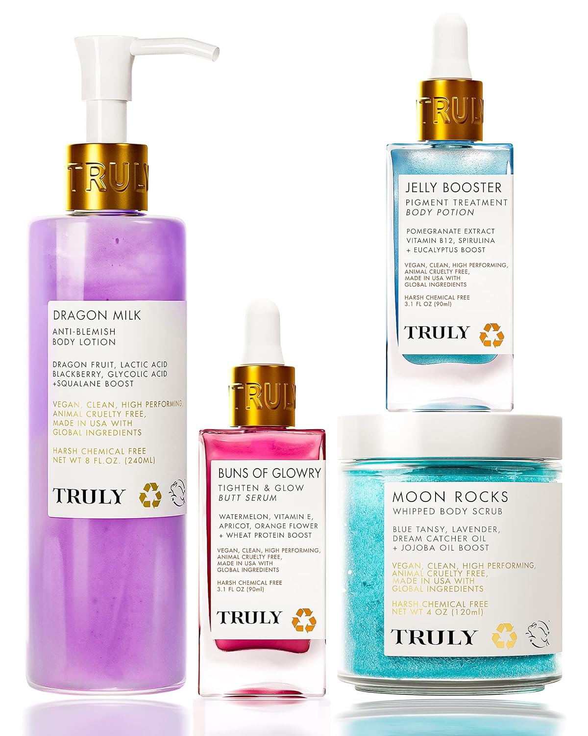 Truly Beauty Shaving Set for Women: Cream, Scrub, and Butter