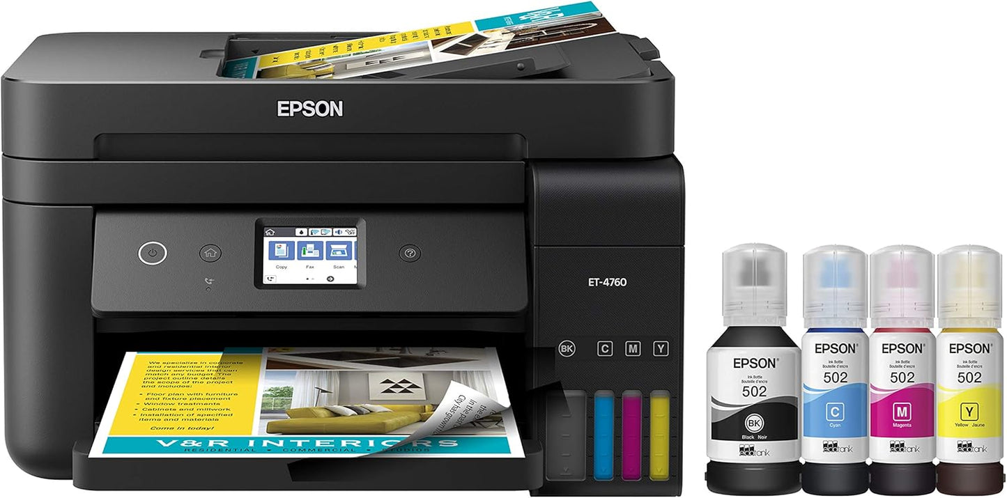 Epson ET-4760 EcoTank: Cartridge-Free Printing!
