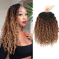Goddess Locs Crochet Hair 14 in Faux Locs with Curly Ends - Boho Look